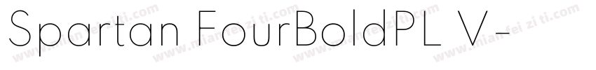 Spartan FourBoldPL V字体转换
